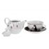 Kočky a rybičky - porcelánový tea for one