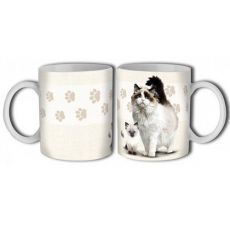 Perská kočka - porcelánový hrnek