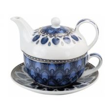 ATMOSPHERE modré ornamety - tea for one