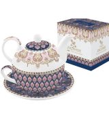 ATMOSPHERE fialové ornamety - tea for one