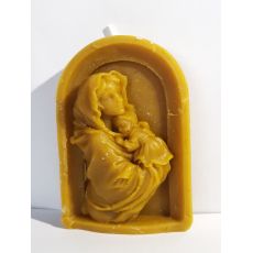 Svíčka z včelího vosku - Matka s dítětem v obraze