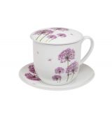 Eliška 0,35 l - porcelánový hrnek s nerezovým sítkem